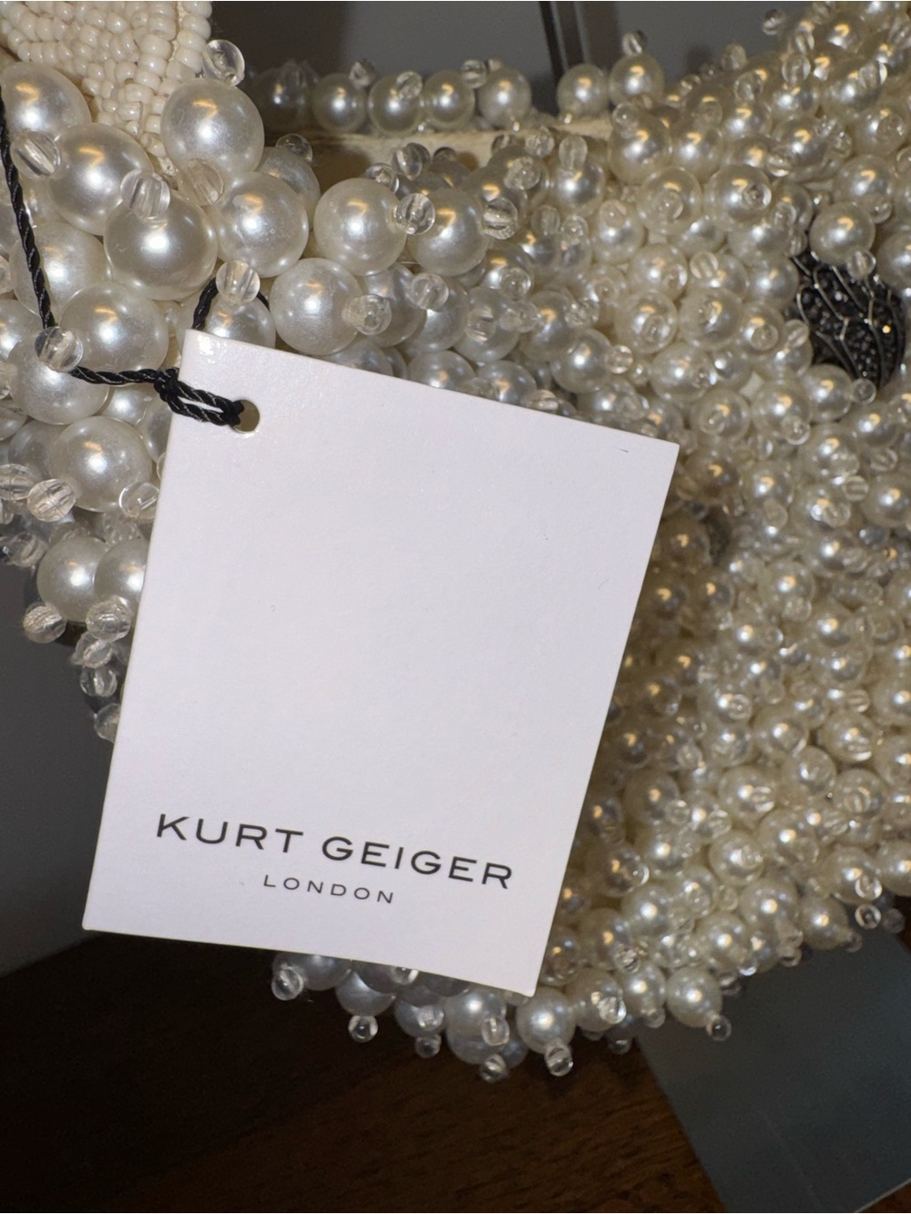 NWT Kurt Geiger London Beaded Kensington Hobo Bag - Picture 10 of 11